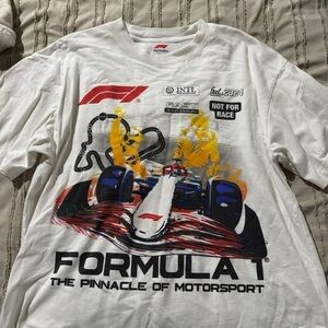 PacSun White Formula Graphic Tee